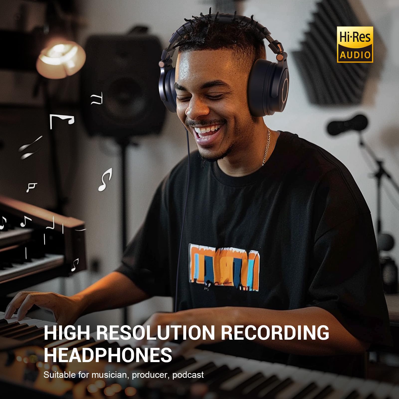 OneOdio Headphones with Cable, Monitor 60 Professional Closed Studio Headphones 38 Ohm - Image 2