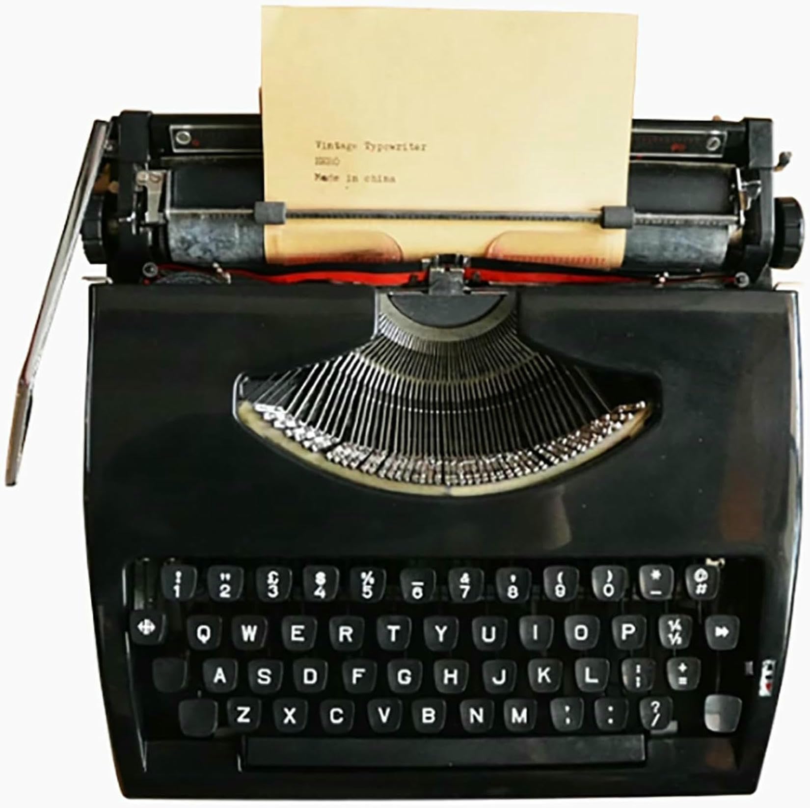 Vintage Manual Typewriter Machine,Classic Old Fashioned Typewriter for Typing Letters,Typewriter Decor for Home Office
