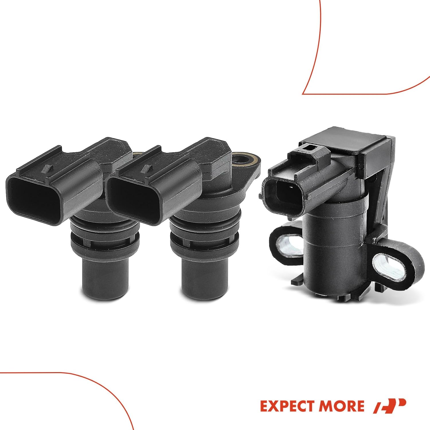 A-Premium 3-PC Engine Camshaft Crankshaft Position Sensor Compatible with Ford Focus 2008-2011, Transit Connect 2010-2013, 2.0L, Replace# LF01111129988, 1S7FGC315AD