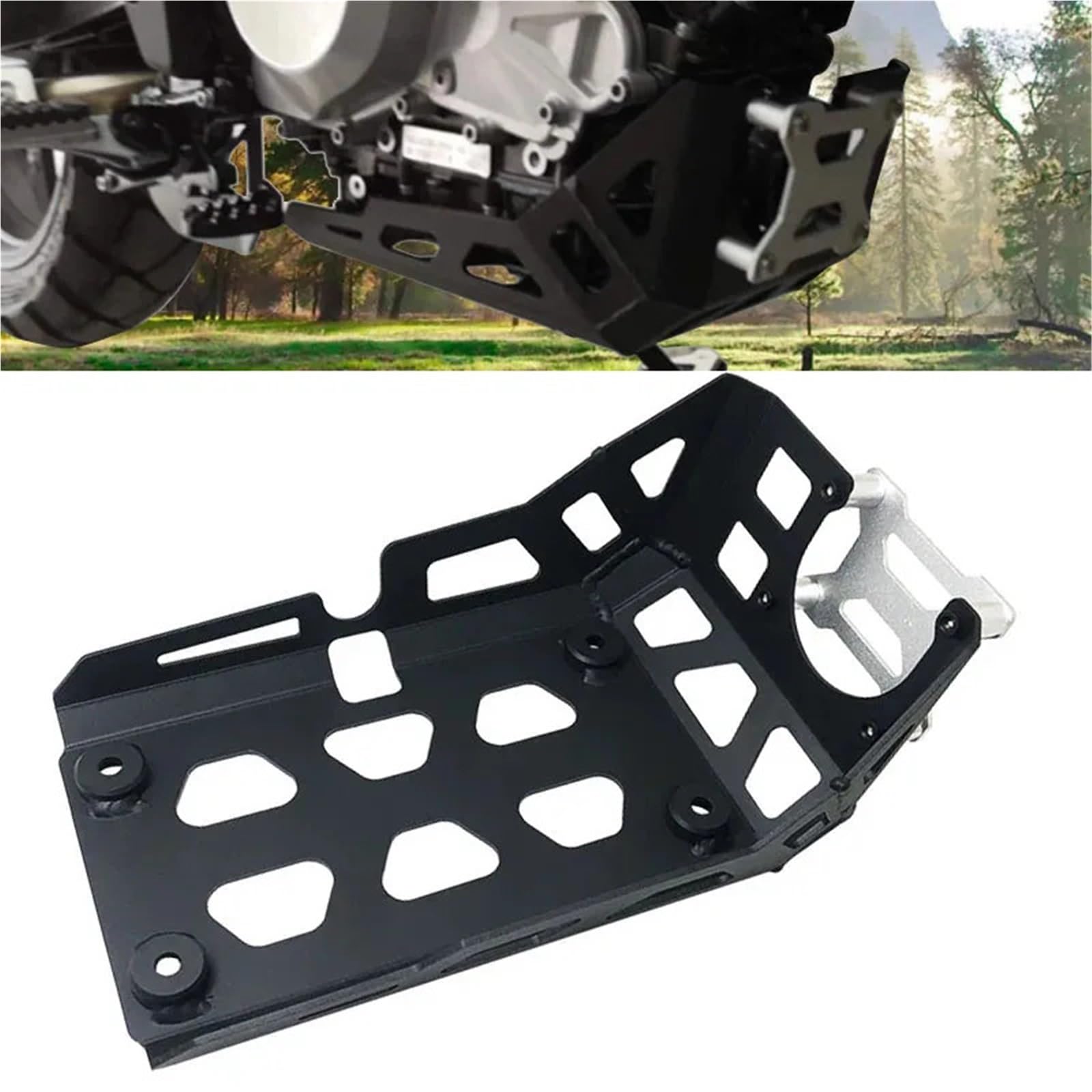 Per Bmw 310 GS/R 2017-2023 Protezione della copertura protettiva motore della piastra paramotore telaio motociclo copertura motore Base del Motore(Silver)