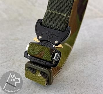 Bungee E-Collar Replacement Strap - Fits 1 Dog-tra, Garmin, SportDOG, Educator - Multiple Colours & Sizes (Green Camo, Medium: neck 34-41 cm/ 13-16”)