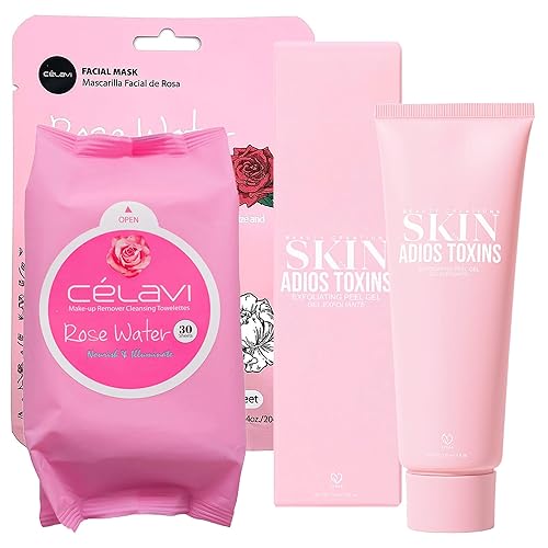 Miniatura 1 de Paquete de 3 creaciones de belleza coreanas para el cuidado de la piel veganas Creaciones de belleza Adios Toxins Gel exfoliante, toallitas