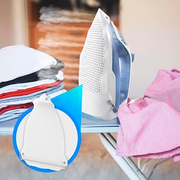 ANAKEL HOME Universal Iron Protective Cover Shield | Non-Stick Teflon Sole Plate Guard, Prevents Scorching & Burns, Fits All Steam Irons | 9.4 x 5.1 in