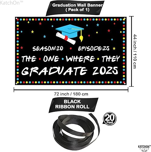 Miniatura 2 de XtraL, pancarta de felicitación de graduación - 72 x 44 pulgadas, We are So Proud of You Graduation Banner 2023  Fondo de graduación 2023