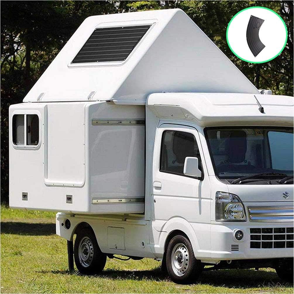 200W Flexible Solar Panel :2 x 100 Watt Waterproof Monocrystalline Solar Module for RV,Boat, 12V Battery Charging