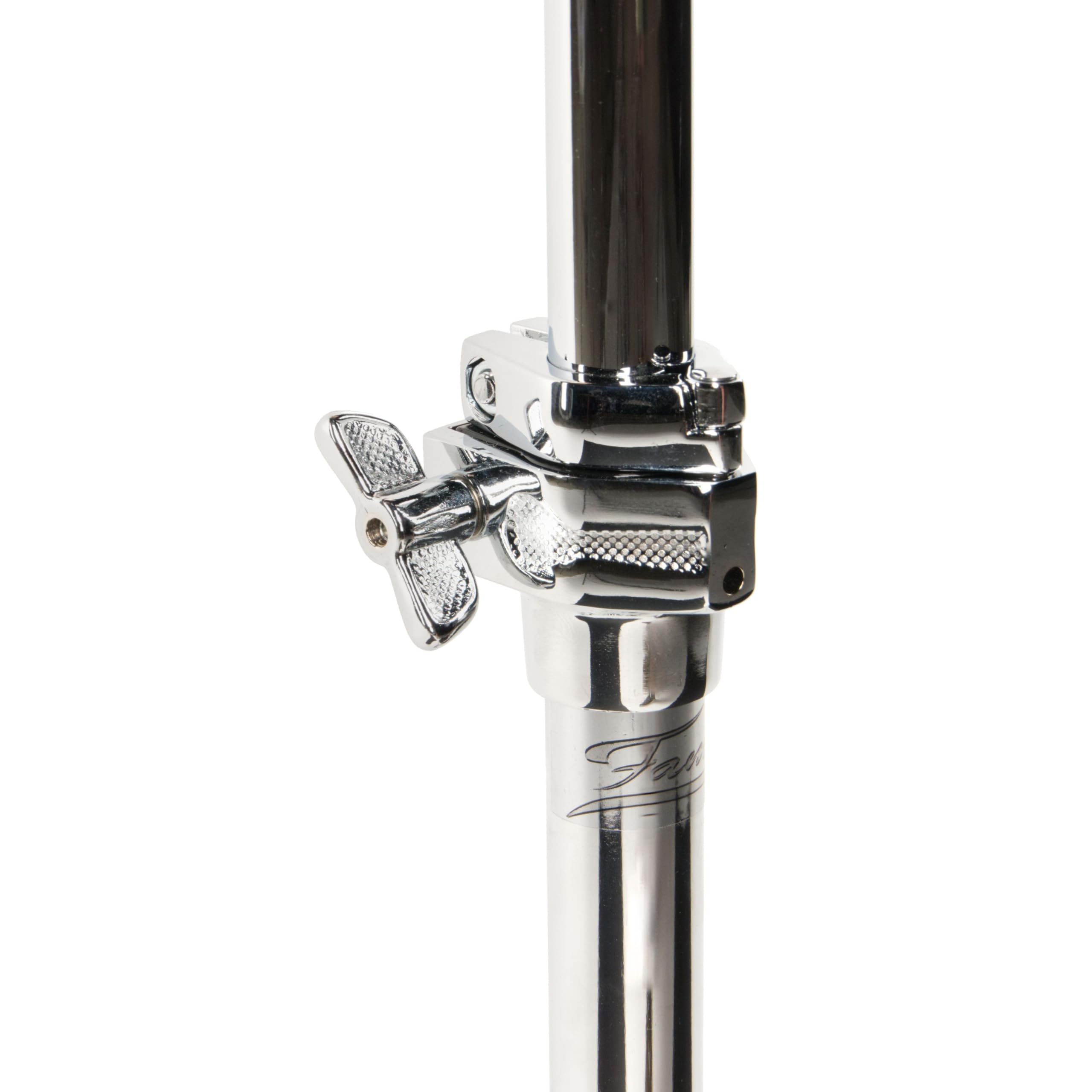 Fame SDS9003 Snare-Ständer, Doppelstrebig, Verchromt, Höhenverstellbar 40-57cm, Flexibles Kugelgelenk, Faltbares Design, Gummierte Haken