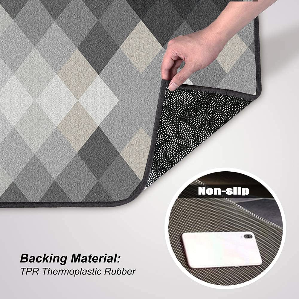 Tapis de salle de bain Super absorbant, antidérapant, pour la douche, la cuisine ou l'entrée - tn