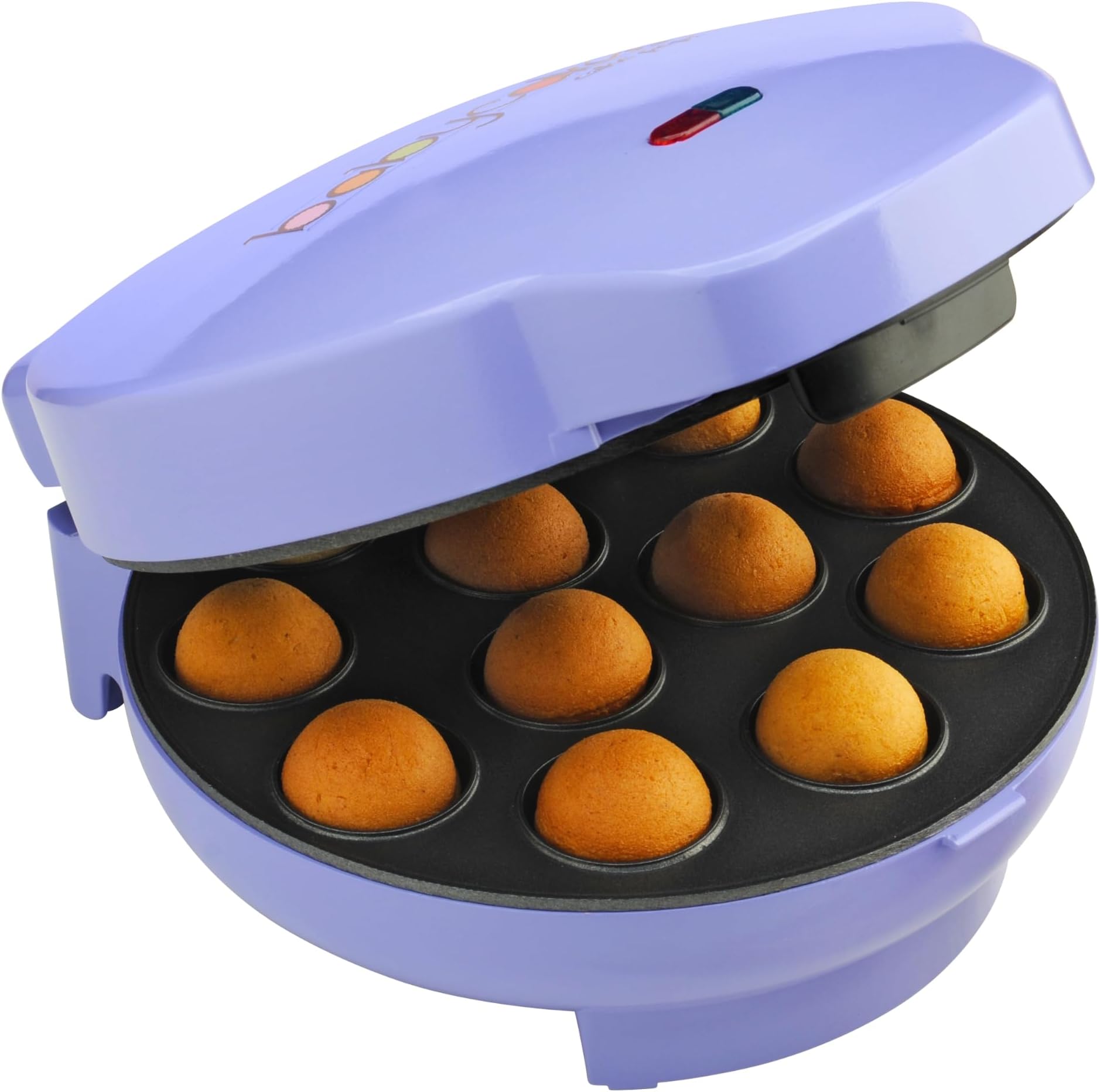 Babycakes CP-12 Cake Pop Maker, 12 Cake Pop Capacity, Purple
