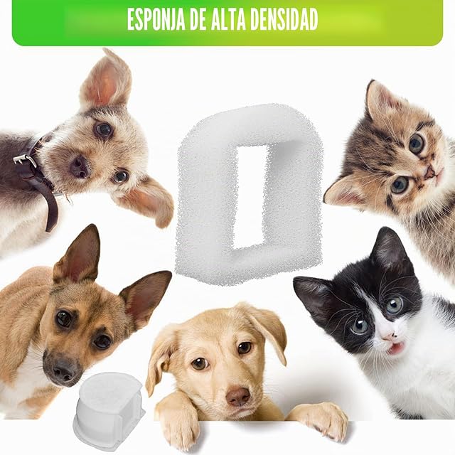 Foto 7 de 7 de 16 PCS Prefiltro de Espuma y Filtro de Carbono Compatible con Drinkwell 360