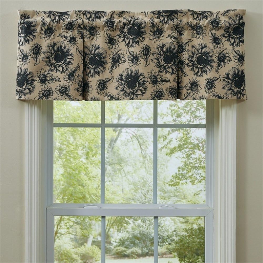 Park Designs Sunflower Garden Lined Pleat Valance