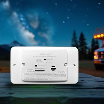 Safe T Alert - Dual LP/CO Alarm - Flush Mount w/Trim Ring White - 25-742-WT-TR