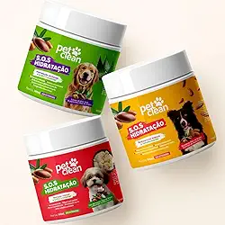 Pet Clean S.O.S Kit Tratamento Completo, 3 Máscaras de 500g, Hidratação, Nutrição e Restauração para Cães e Gatos - Cronograma