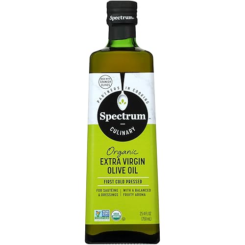 Spectrum Aceite de oliva orgánico virgen extra sin refinar 254 onzas