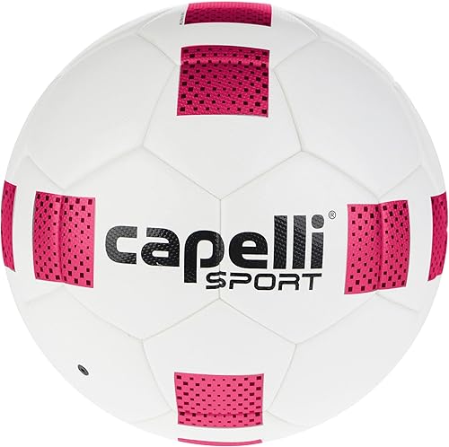 Capelli Sport Balón de fútbol tamaño 5, Fusion II Cubes FIFA Quality Pro Balón de fútbol para jugadores jóvenes y adultos, entrenamiento en