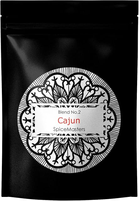 Cajun Seasoning Mix Superior Hand Blended Premium Mix by Spice Masters - Easy Meals Quickly - Authentic Made Simple - Free Same Day Dispatch