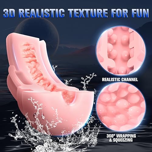 Miniatura 6 de Masturbador automático masculino masturbadores masculinos con 9 ventosas y 10 juguetes sexuales para hombres con vibración y calefacción juguete