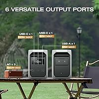 Vista 5 de EF ECOFLOW Generador solar DELTA 3 Classic con cargador de alternador de 500 W, estación de energía portátil de batería LiFePO4 de 1024 Wh, salida