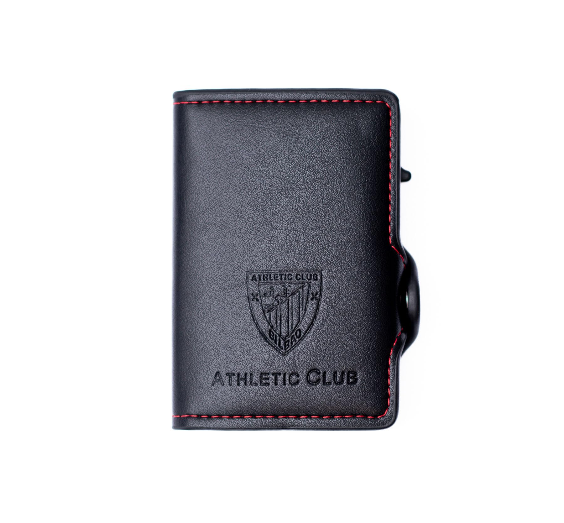 Athletic Club Tarjetero Automático de Cuero con Billetera. Producto Oficial