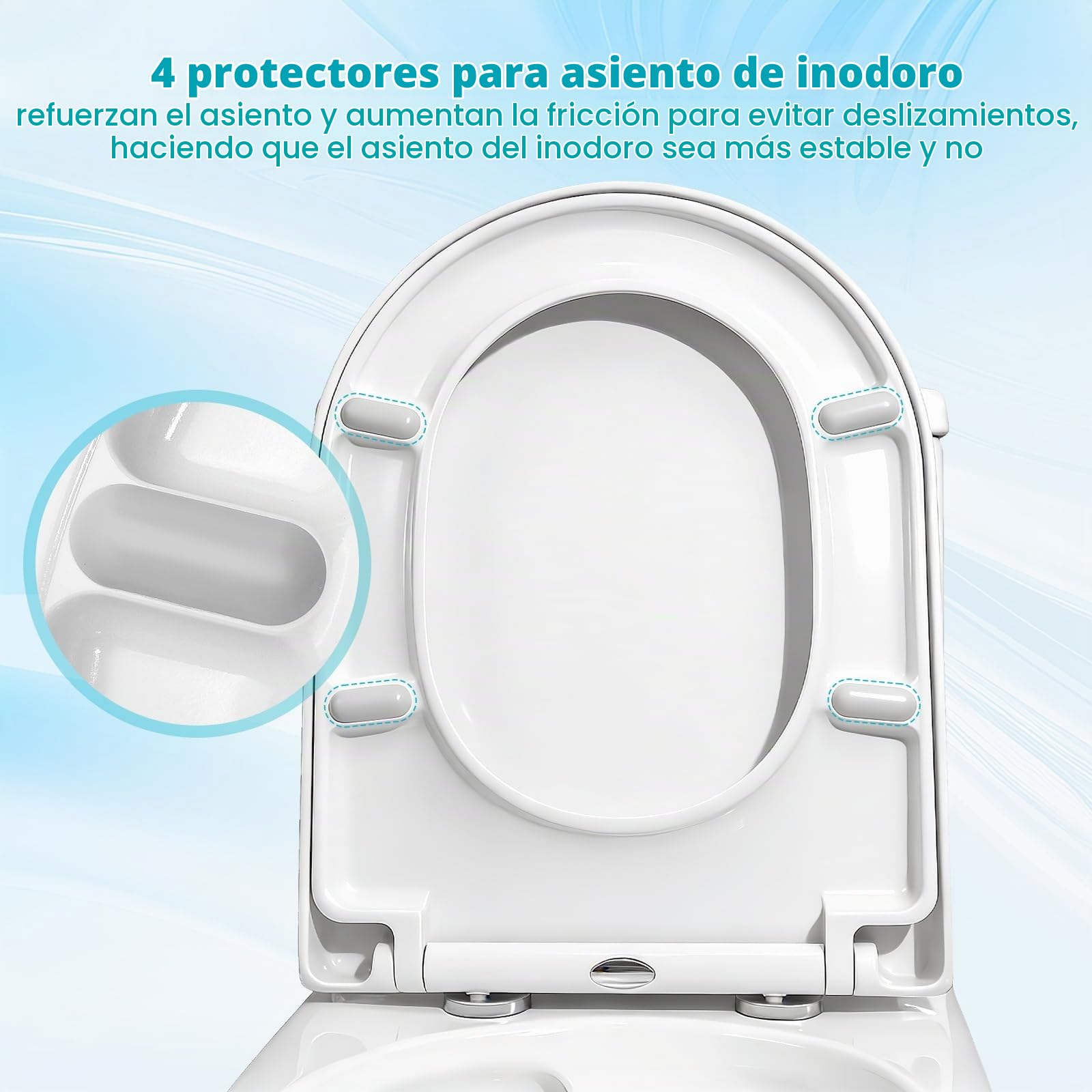 SAMODRA tapa wc universal UF Tapa de inodoro Forma de D toilet seat tapas de water Asiento de Inodoro