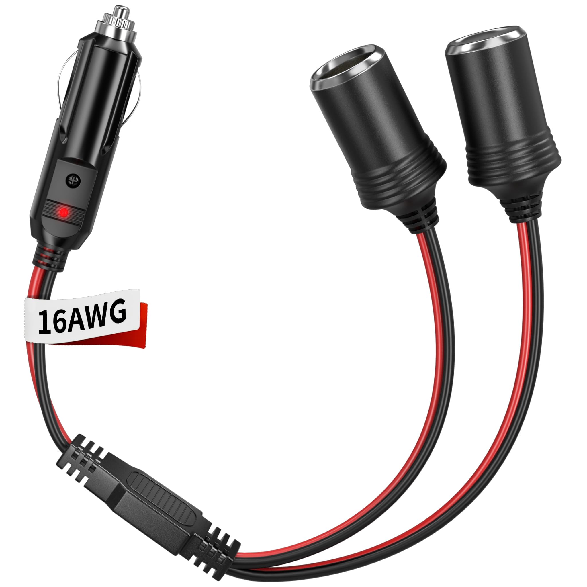 Photo 1 of Energeaster 1 to 2 Cigarette Lighter Splitter Adapter