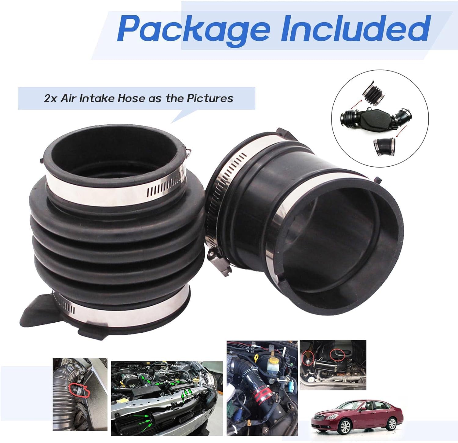 Air Intake Hose For Infiniti M35 3.5L 2006-2008 – Replaces OEM #16576-EG00A - View #5