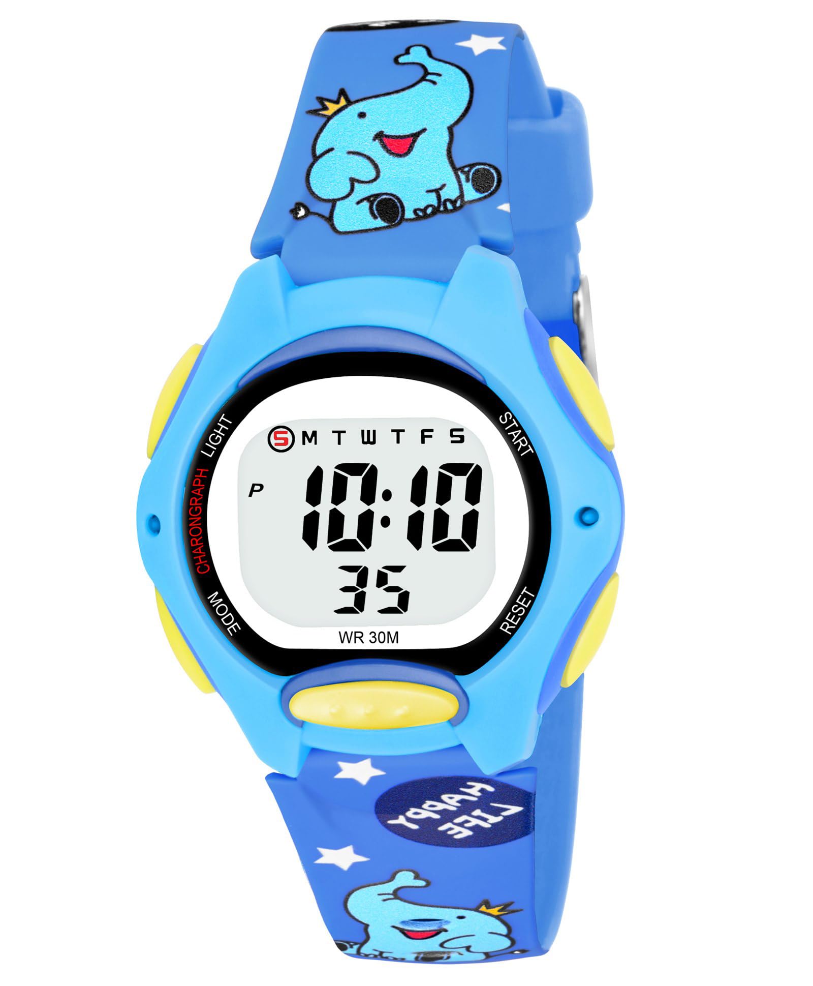 Uncle Owl Cute Baby Elephent Digital Kids Watch for 3-14 Year Old Boys and Girls, Sport Watch Multifunctional LED 30 M Waterproof Alarm Calendar Student Watch with Purple Printed Band Birthday Gifts (B0D9JQK88M) Amazon Price History, Amazon Price Tracker