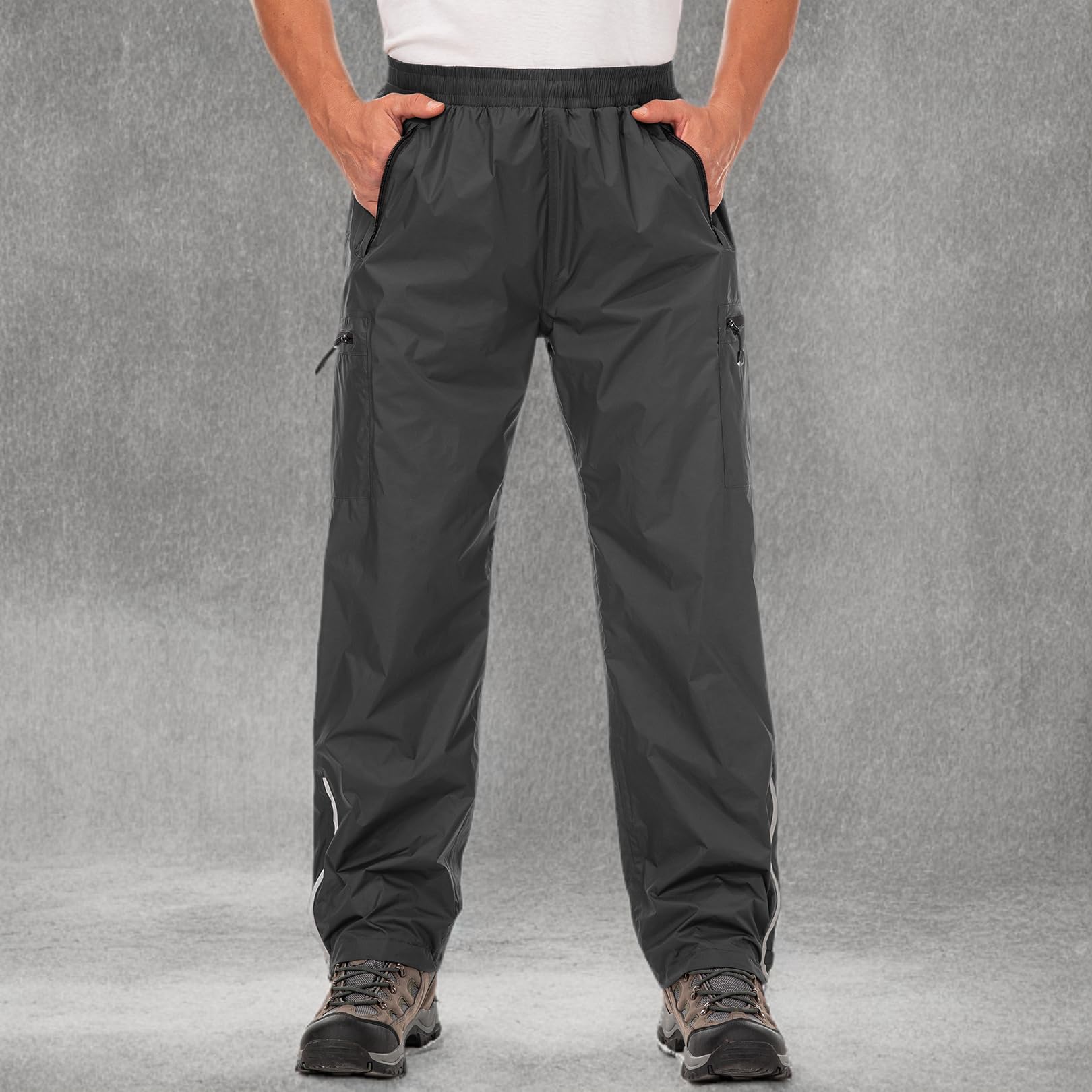 Pantalones de lluvia para hombre, impermeables, resistentes al viento, para senderismo, pesca, golf, motocicleta, ciclismo