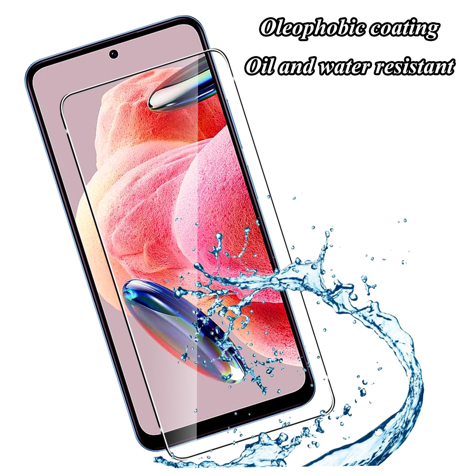 Kit 2+2 Pellicole Protettive Per Xiaomi Redmi Note 12 4G – Vetro Temperato 9H + Protezione Fotocamera