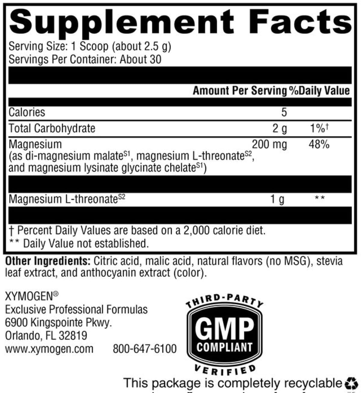XYMOGEN OptiMag Neuro, Mixed-Berry Flavor, 2.64 Oz — Amazon image 4