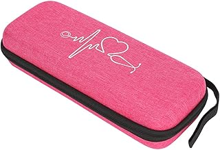 Valentine's Day Carnival Stethoscope Carrying Case, Simple Shockproof Stethoscope Storage Bag EVA Portable Stethoscope Organizer Box(Red)