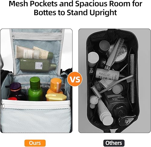 Miniatura 5 de Neceser de gran capacidad para mujeres y hombres, organizador de artículos de tocador colgantes, bolsa de maquillaje para cosméticos, resistente al