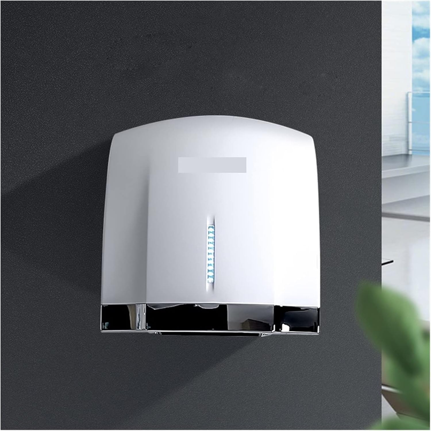 Hand Dryer Automatic Induction Hand Dryer Bathroom Toilet Blower Dryer Wall Mounted Sensor Hand Dryer air Hand Dryer Hot/Cold Wind 1800w Smart Induction Sensor,1-C