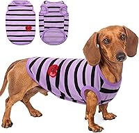 Vista 45 de Camiseta a rayas para perros y gatos, chaleco de algodón para primavera, verano, para mascotas, adecuada para mascotas pequeñas y medianas