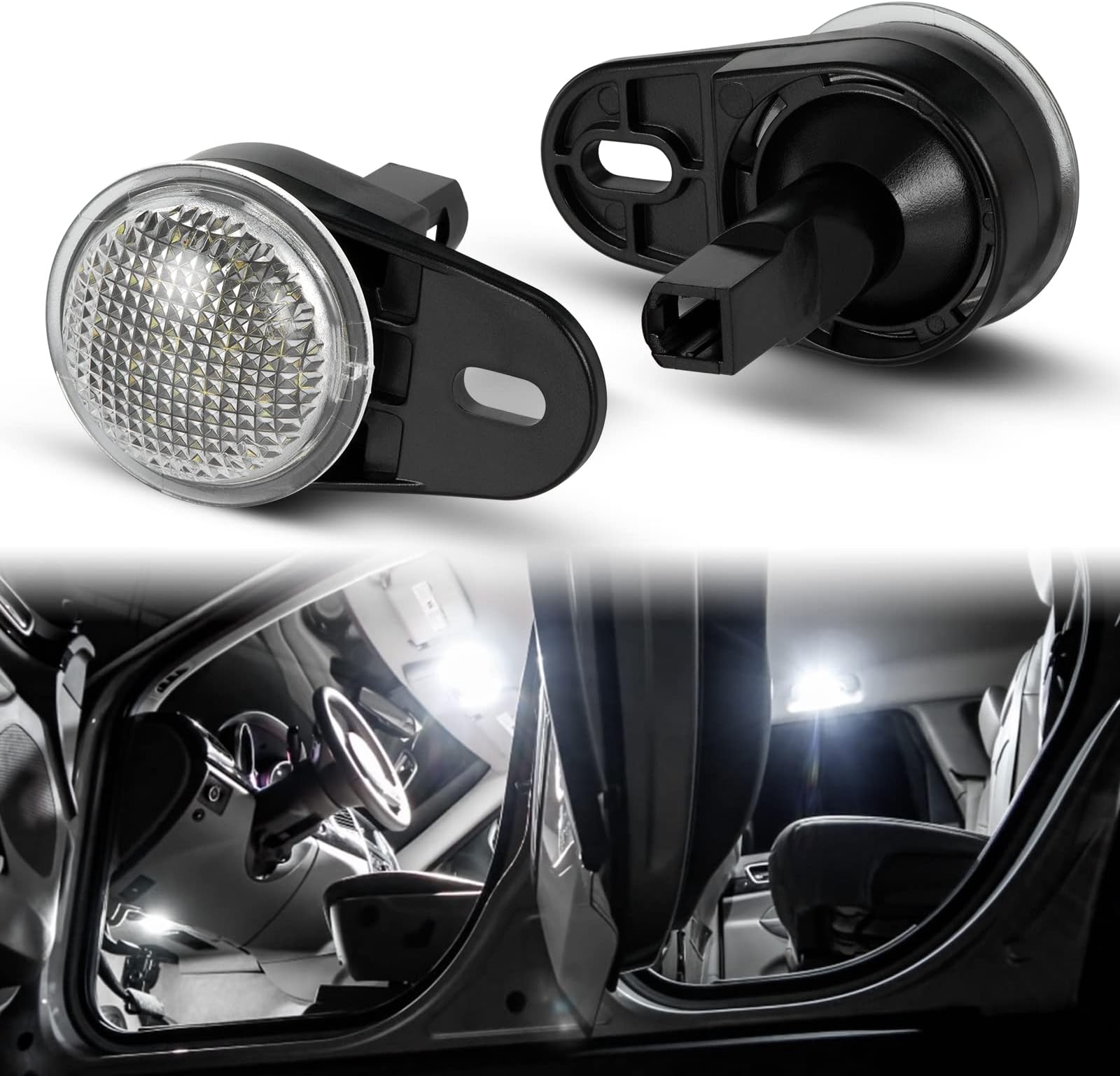 POPMOTORZ LED Interior Courtesy Lights 12V Footwell Lights Under
