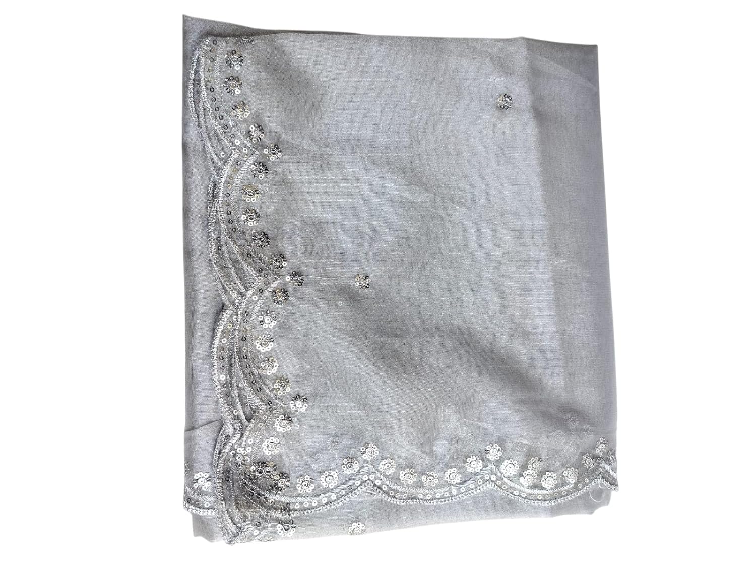 Dyeable Silver Shimmer Sequence Cutwork Embroidery & Buti Dupatta - Review, Price and Buying Guide