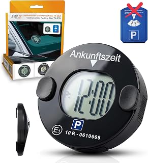 Technaxx Elektronische Parkscheibe mit Magnetbefestigung, KBA TX-353