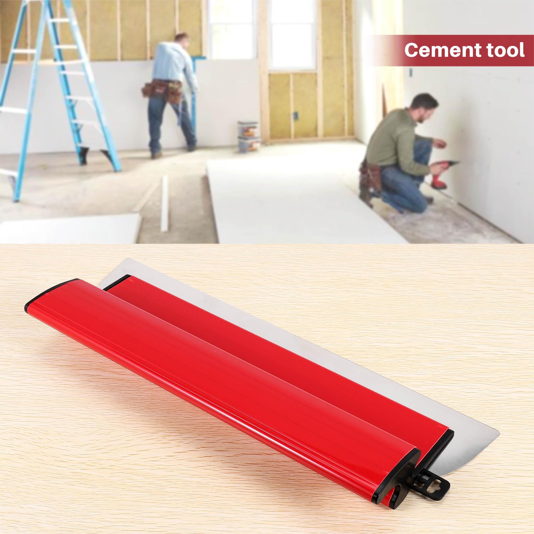 EspáTula de Alisado de Paneles de Yeso Herramientas de Enlucido de Pared de Cemento y HormigóN de 15,7 Pulgadas 40 Cm Herramienta de EspáTula de Acabado