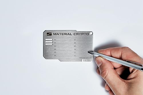 Miniatura 5 de Material Crypto DIY  Cartera de criptomoneda de acero indestructible  Compatible con Seed Phrase, Ledger, Trezor, Ethereum, Keystone, etc