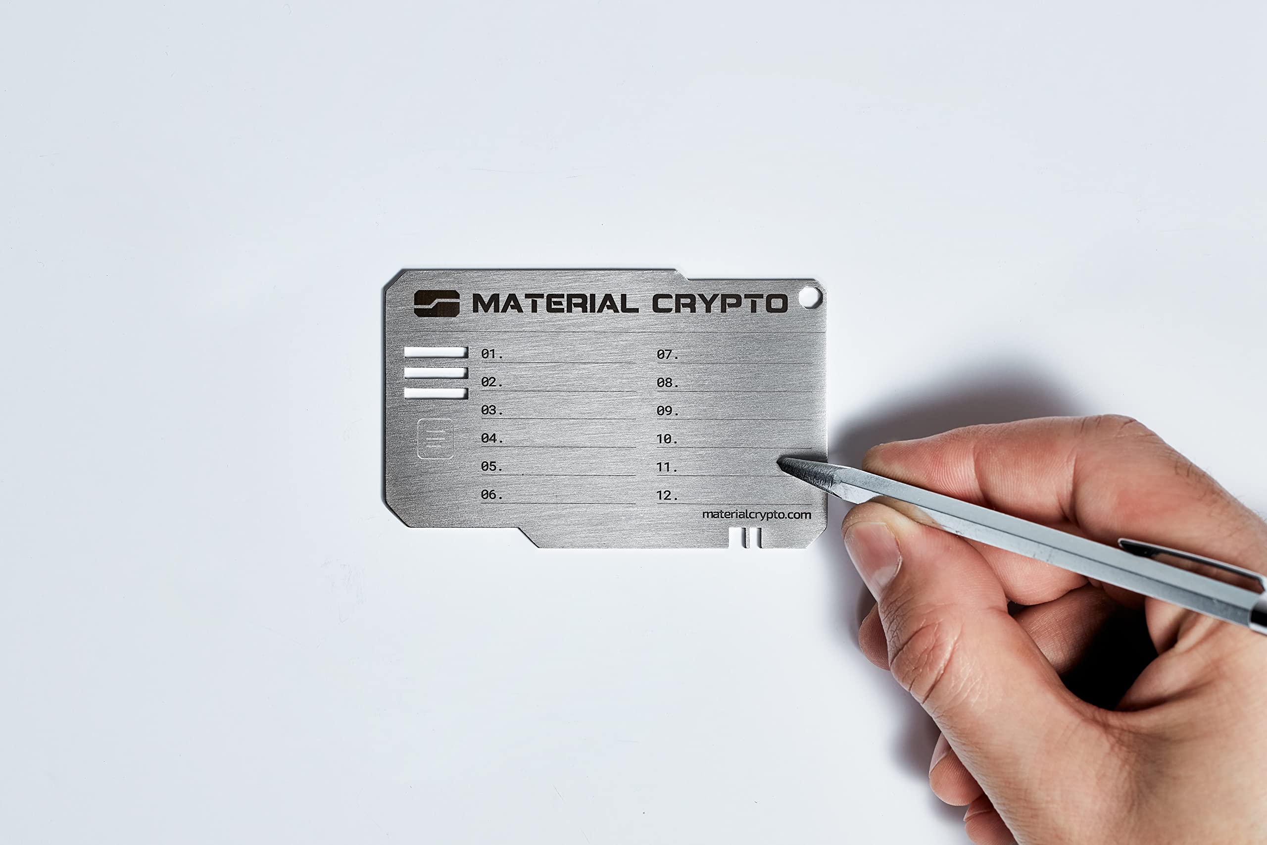 Matériau - Crypto Seed Storage Steel - Crypto Wallet en acier inoxydable - Portefeuille  crypto sécurisé - Résistant aux piratages - Matériel pour crypto-monnaie  (Wallet DIY) : Amazon.fr: Mode