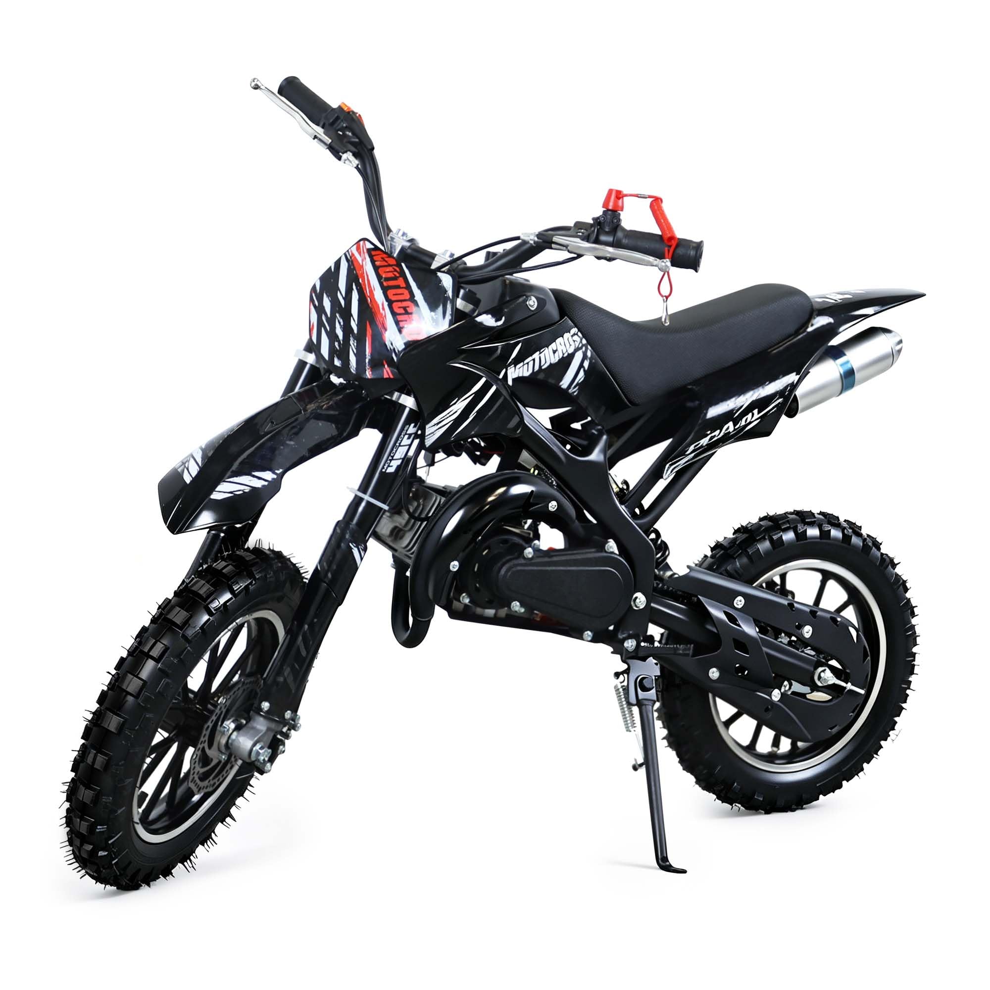 50cc Dirt Bike, 2 Stroke Gas Mini Bike for Kids 8-15 with Front Rear Disc Brakes