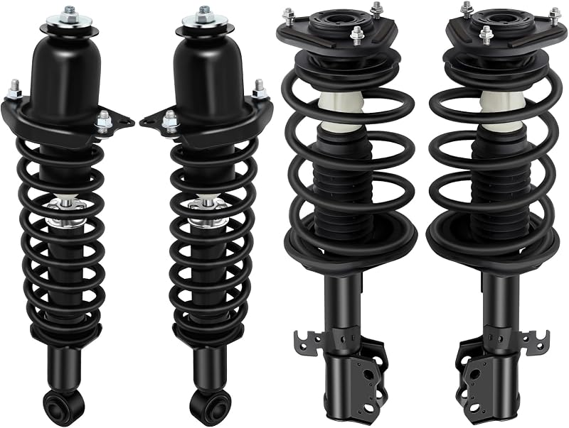 Conjunto completo de amortecedor e suspensão ECCPP para Toyota Corolla 2003 a 2008 – Par dianteiro e traseiro