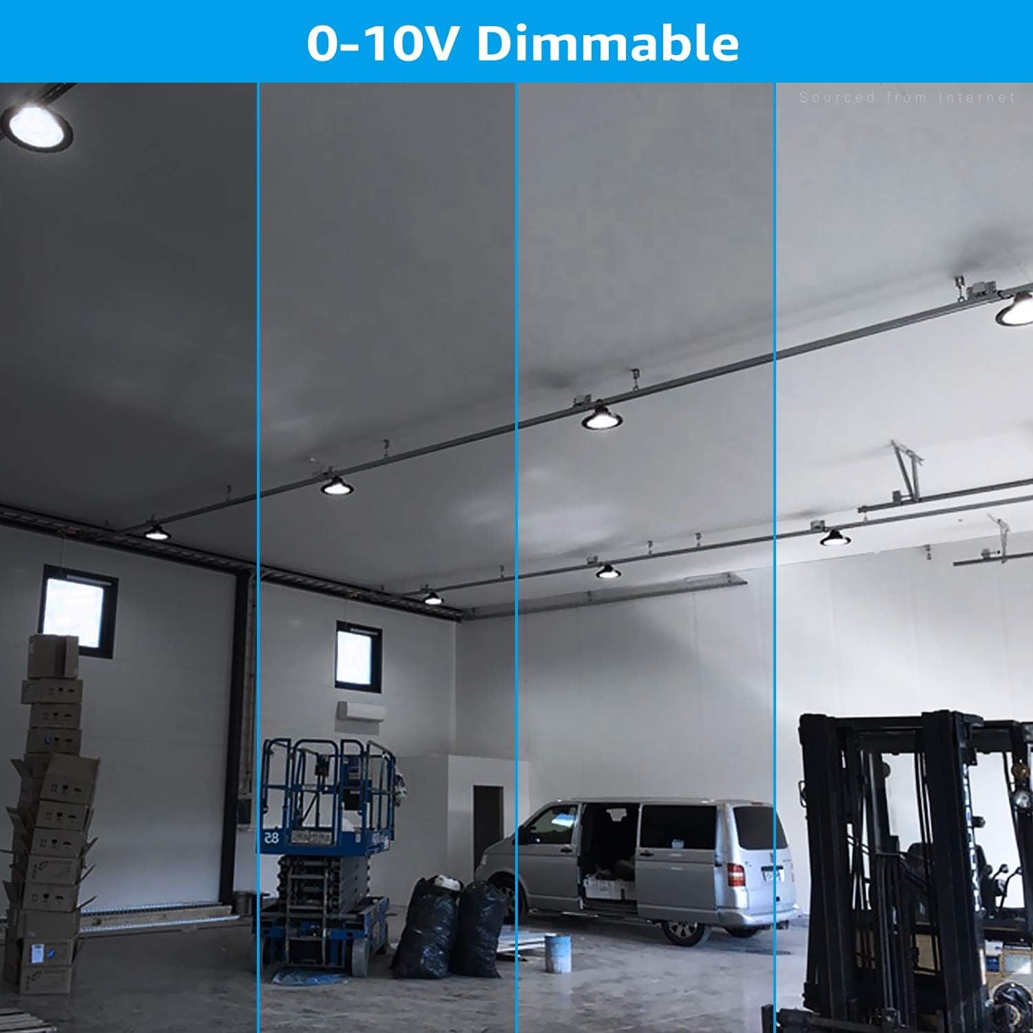 Buу 1 gеt 1 LEONLITE UFO LED High Bay Light 100W, 14,300lm, Dimmable Warehouse Lights, Commercial Shop Workshop Garage Factory Lowbay Area Lighting Fixture