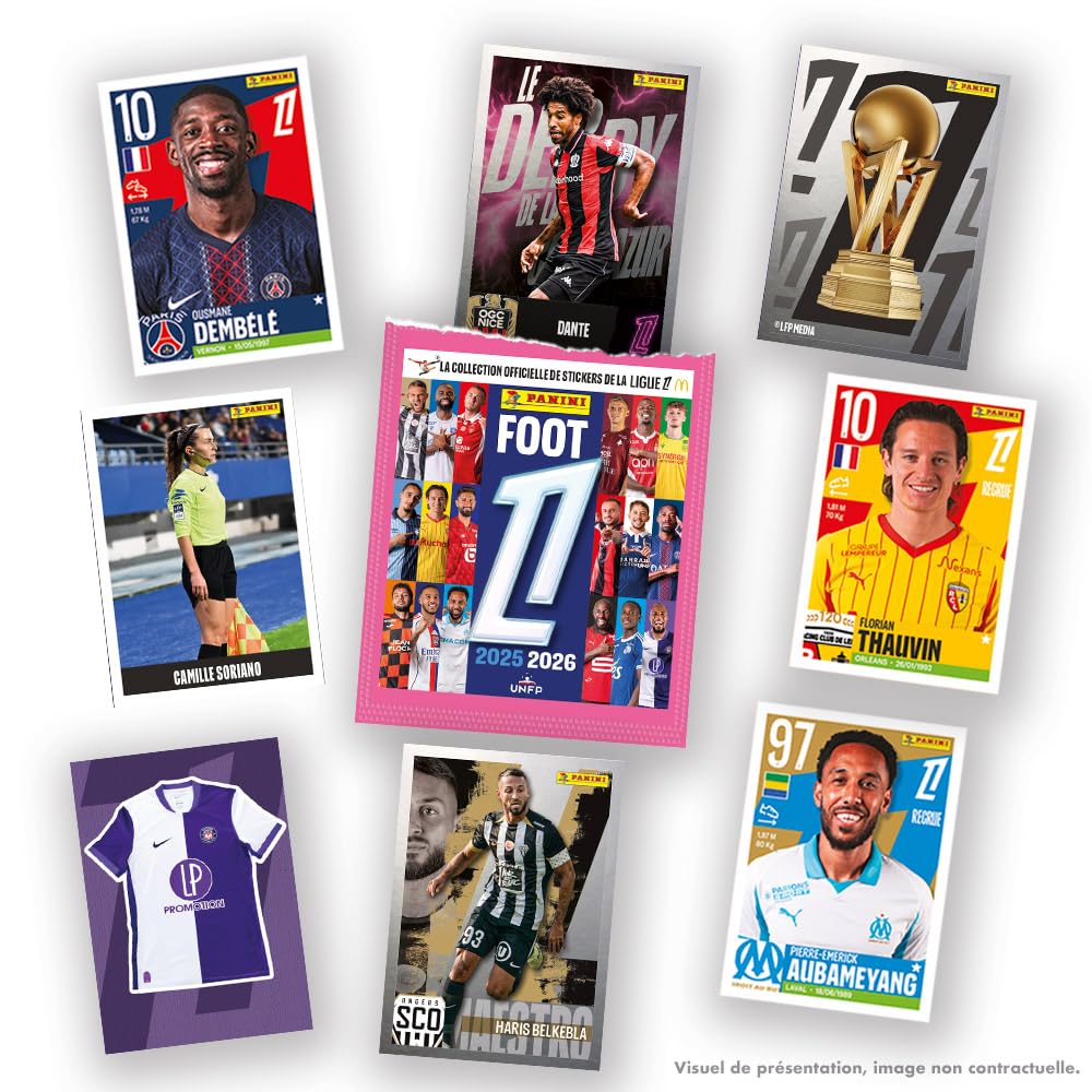 Panini Foot 2025-26 Ligue 1 McDonald's pakiet startowy (5 kieszeni + album w prezencie)