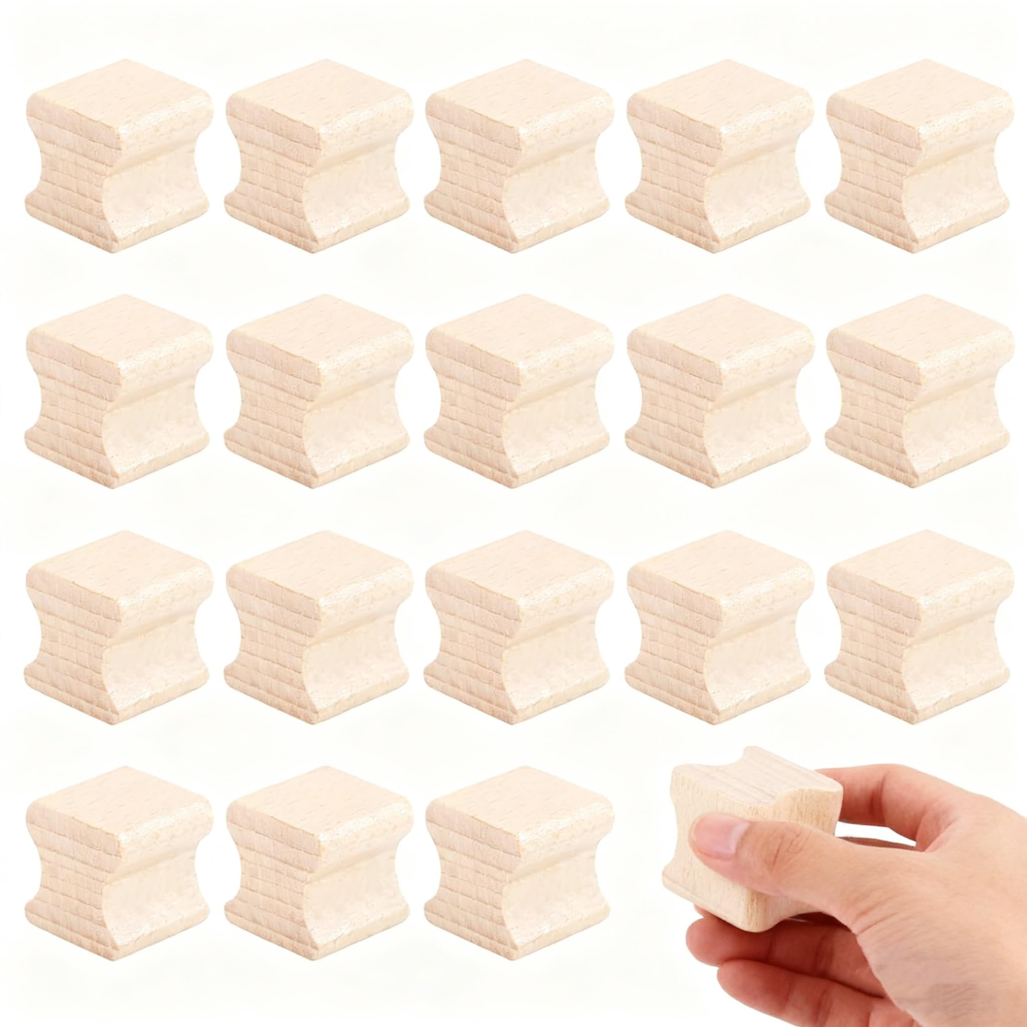 Support de timbre en bois noble GLOBLELAND, finition lisse pour sceaux et scrapbooking d'art
