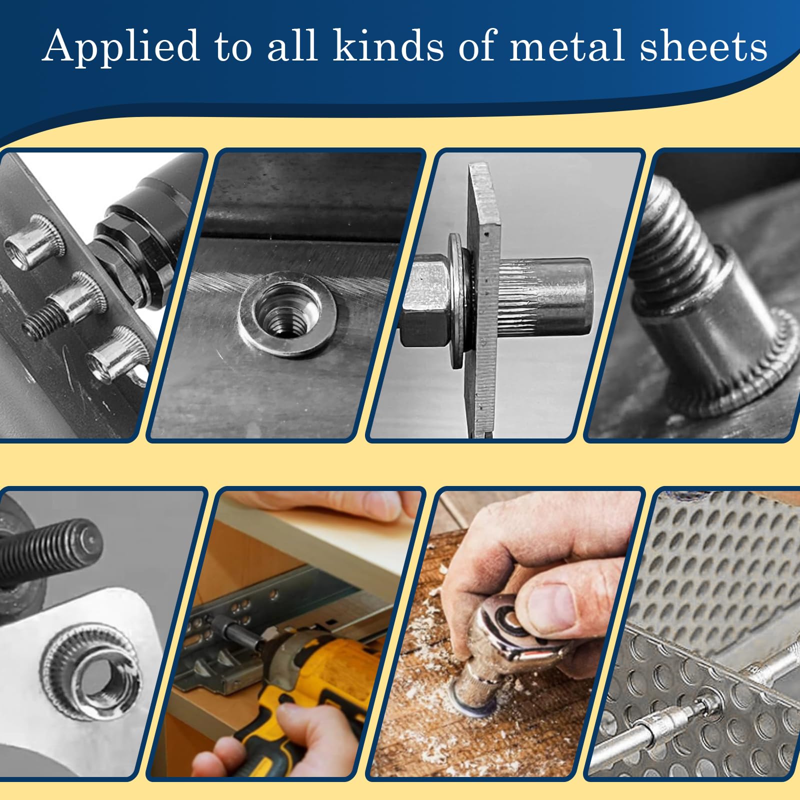 Stainless Steel Rivet Nuts - 88 Pcs 1/4-20 -5 Stainless Steel Rivet Nuts - 88 Pcs 1/4-20 -5