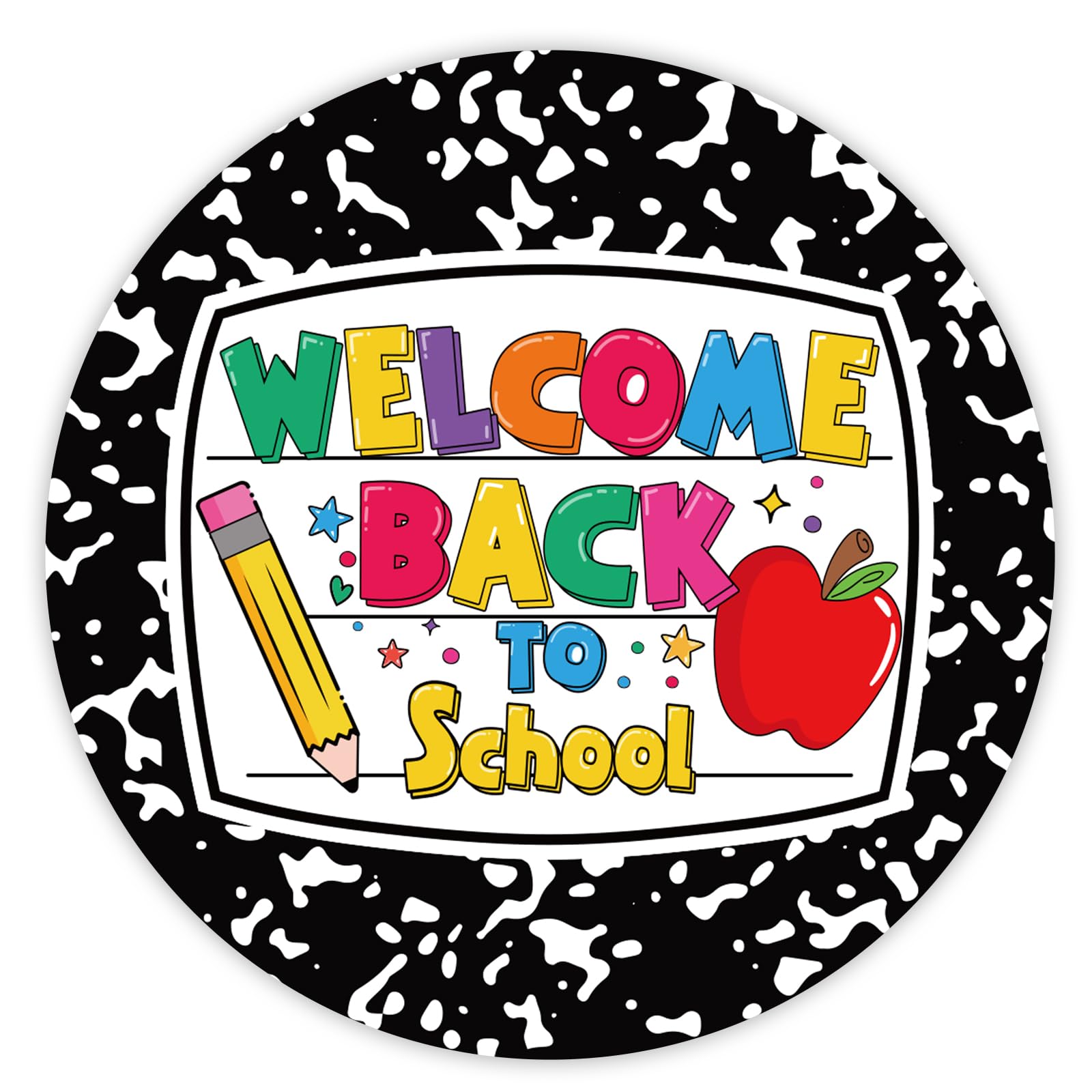 Autocollants Welcome Back to School pour personnaliser les cahiers et la salle de classe