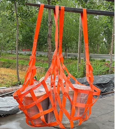 GOVNPJ Rete Sollevamento Sospesa Poliestere Rimorchio, Paranco - Cinghie Carichi 10 cm 300 kg (1 x 1 m)