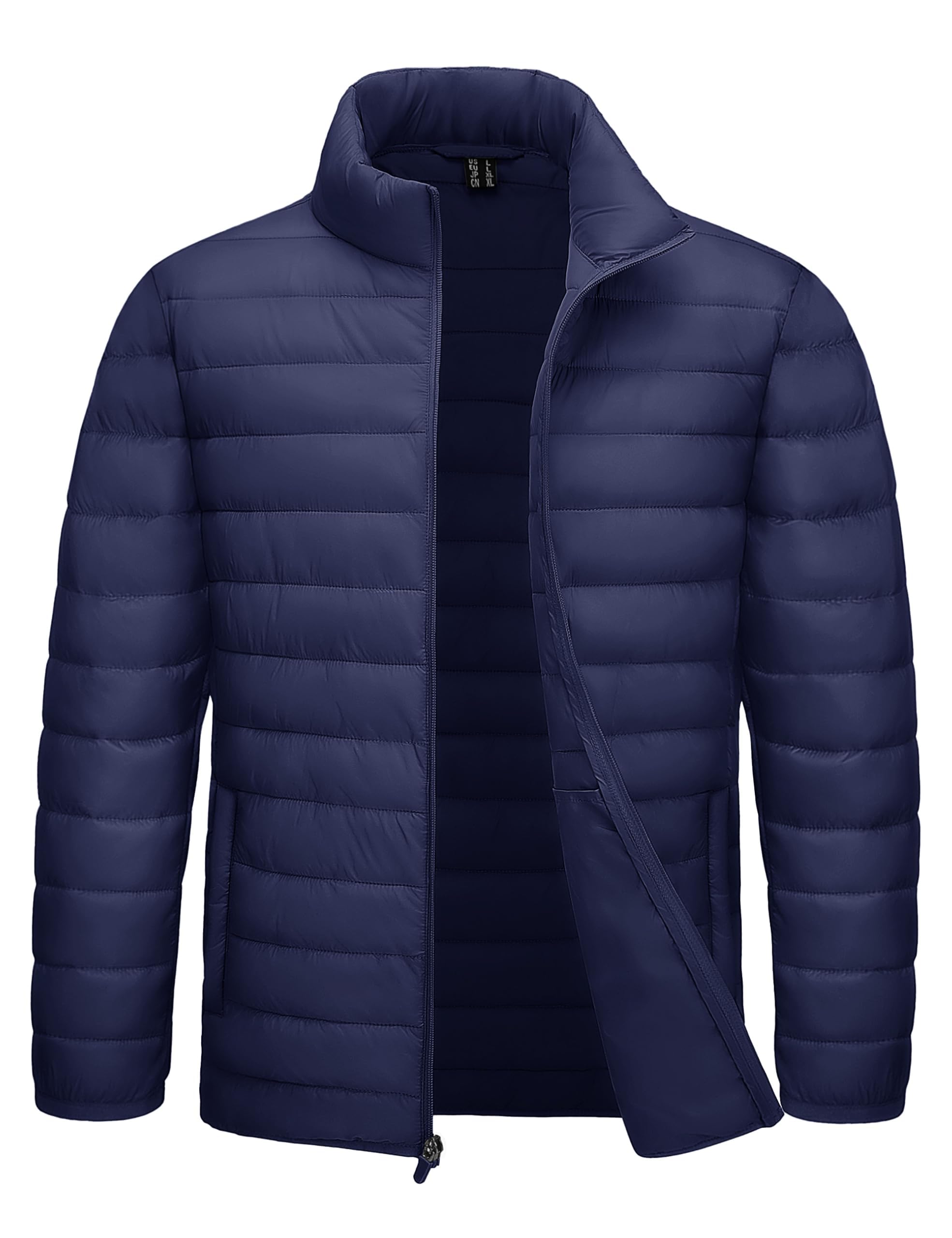 TACVASEN Men's Puffer Jacket Lightweight Warm Winter Insulated Water Repellent Windproof Quilted Coat