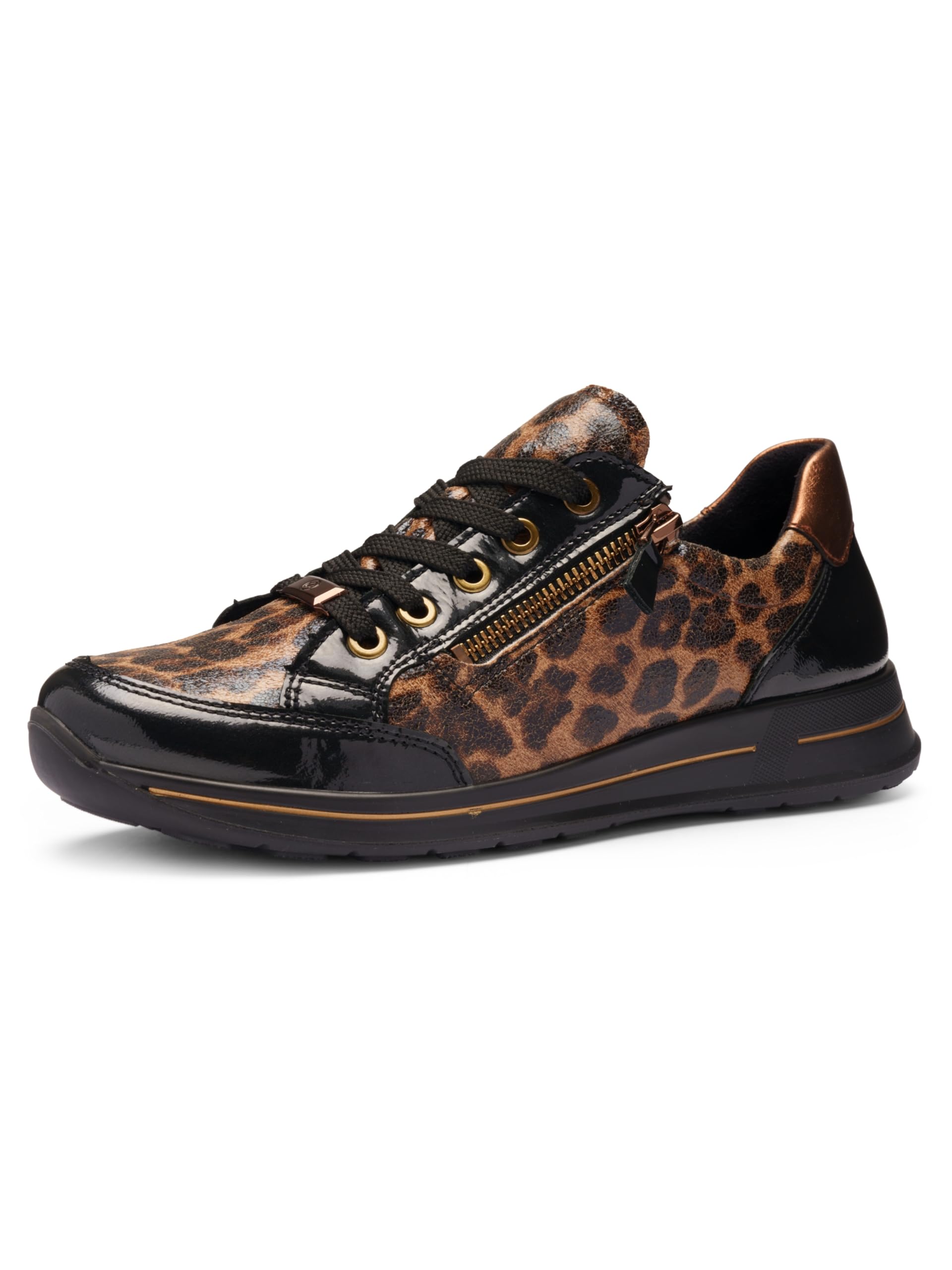 ARA Damen Sneaker Osaka Graphit, schwarz