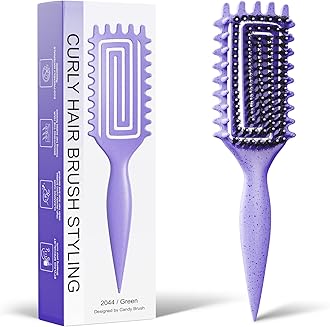 Curly Hair Brush(Purple)
